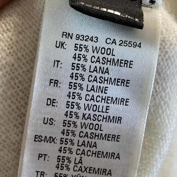 Diesel Sweater Womens Large Colorblock Jumper Wool Cashmere Blend Boxy - Picture 8 of 10